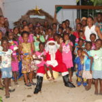 The children with Father Christmas